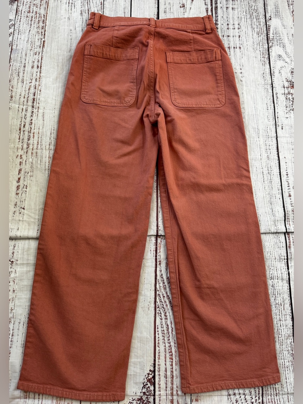 Madewell Emmett 2.0 Wide Leg Crop Pants Clay Terracotta 25P - Picture 8 of 9